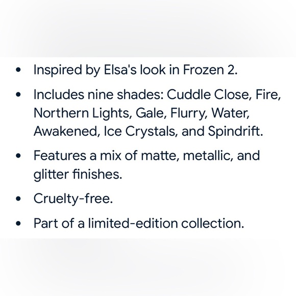 ColourPop Frozen II Elsa Eyeshadow 9 Color Palette - Picture 10 of 10